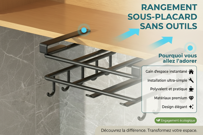 Organisateur sous armoires kitcho