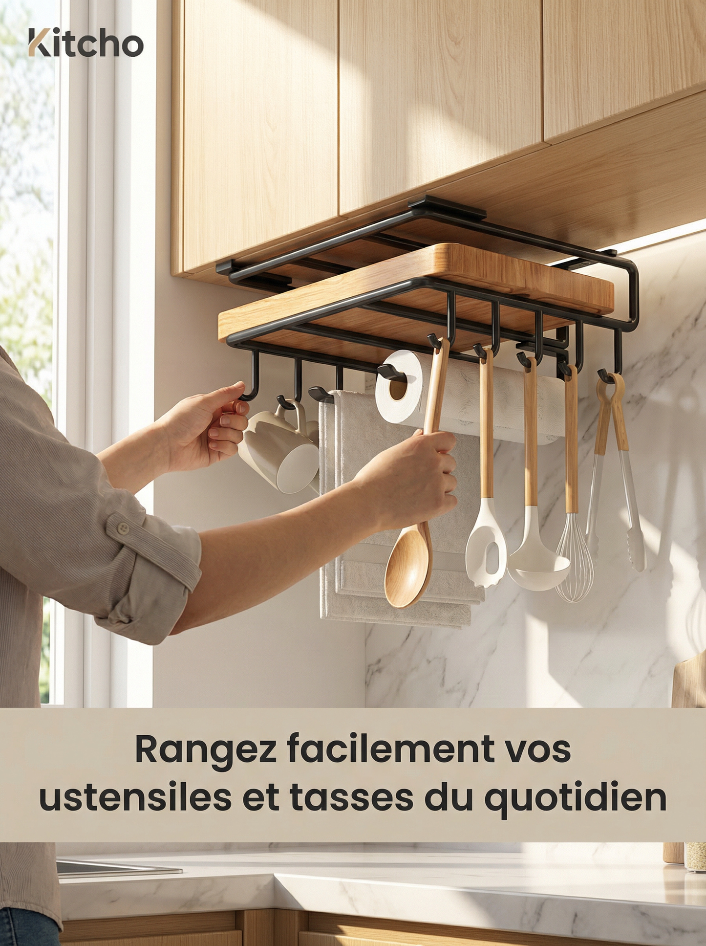 Organisateur sous armoires kitcho